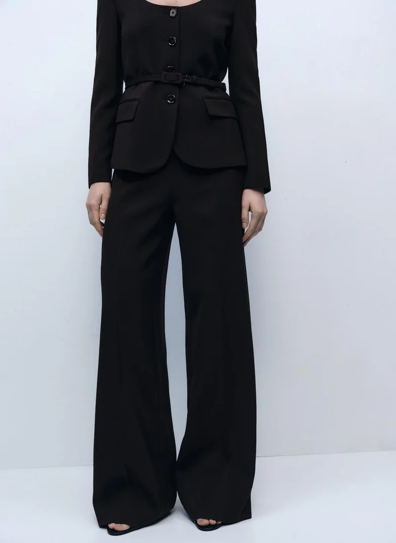 MANGO straight fit suit pants